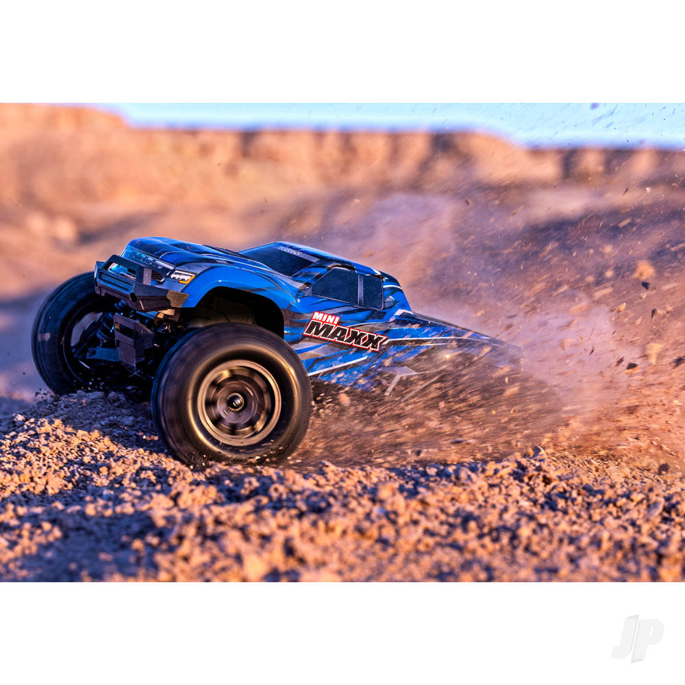 Mini Maxx BL-2S 4WD RTR Monster Truck Blue (+ TQi 2-ch BL-2s 2S LiPo USB-C Charger Clipless Body) - EX DISPLAY