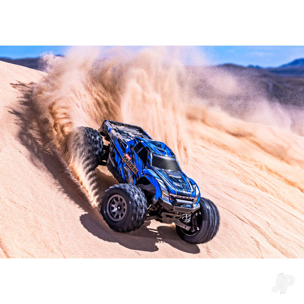 Mini Maxx BL-2S 4WD RTR Monster Truck Blue (+ TQi 2-ch BL-2s 2S LiPo USB-C Charger Clipless Body) - EX DISPLAY