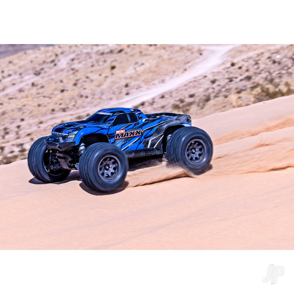 Mini Maxx BL-2S 4WD RTR Monster Truck Blue (+ TQi 2-ch BL-2s 2S LiPo USB-C Charger Clipless Body) - EX DISPLAY