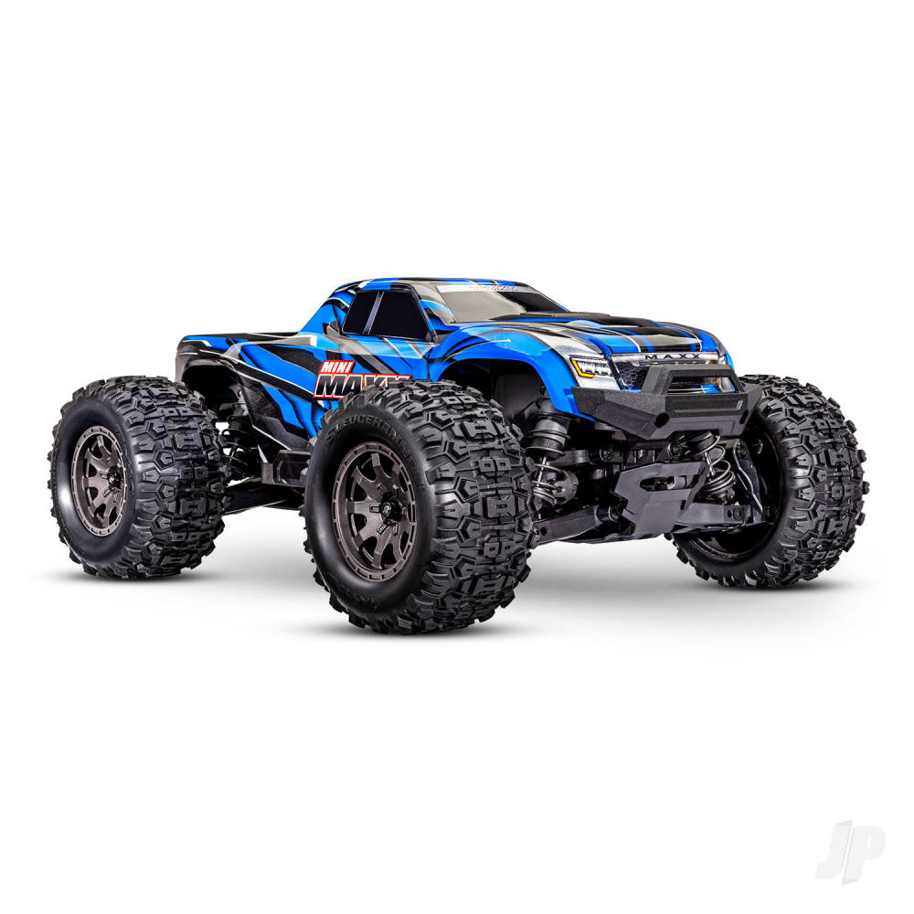 Mini Maxx BL-2S 4WD RTR Monster Truck Blue (+ TQi 2-ch BL-2s 2S LiPo USB-C Charger Clipless Body) - EX DISPLAY