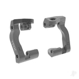 Caster blocks (c-hubs) 6061-T6 aluminium (Grey-anodised) left & right