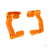 Traxxas Caster blocks (c-hubs) 6061-T6 aluminium (Orange-anodised) left & right