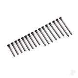 Suspension screw pin set front or rear 3x40mm (4) 3x32mm (4) 3x28mm (4) 3x46mm (2)