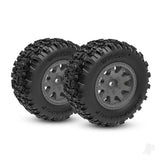 Tyres & Wheels Assembled (Charcoal Grey wheels dual profile (2.1 outer 2.6 inner) Sledgehammer tyres foam inserts)) (rear) (2)