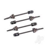 Traxxas Driveshafts steel constant-velocity (assembled) front or rear (4) drive cups (4) screw pins (4)