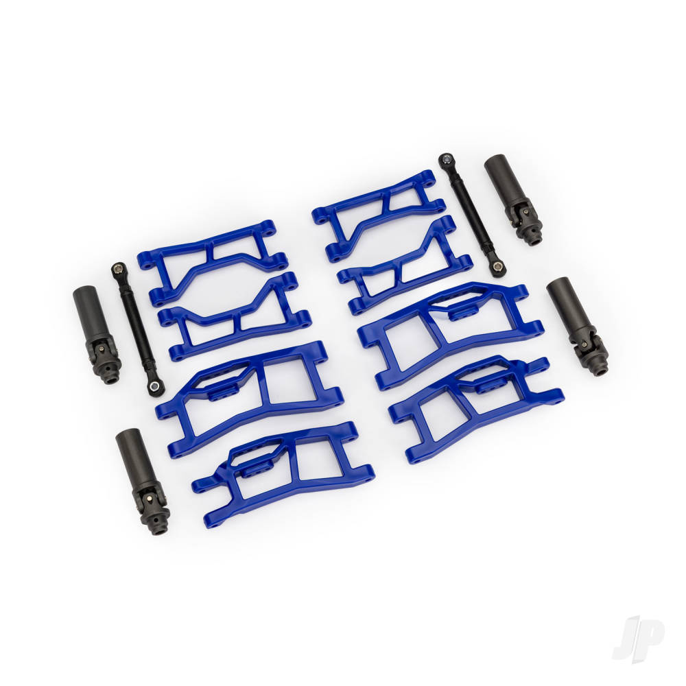 Traxxas Suspension kit Mini Maxx WideMaxx blue (includes front & rear suspension arms front toe links & outer half shafts (extended))