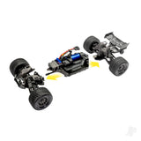Mini XRT VXL-3S 4WD RTR Race Truck Red (+ TQi 2-ch VXL-3S 2S LiPo USB-C Charger Clipless Body)