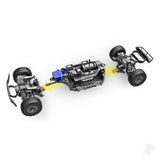 Traxxas Mini Slash BL-2S 4X4 RTR Short Course Truck - Orange (+ TQi 2-ch/2S LiPo/USB-C Charger/Clipless Body)