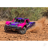 Traxxas Mini Slash BL-2S 4X4 RTR Short Course Truck - Pink (+ TQi 2-ch/2S LiPo/USB-C Charger/Clipless Body)