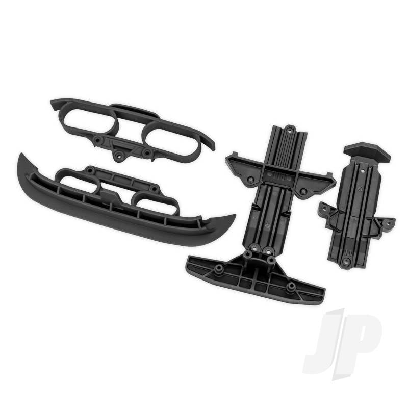 Traxxas Black Bumpers and Skid Plates