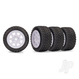 Traxxas White Mini Rally wheels with Rally Tires (F&R)