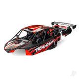 Traxxas Body Funco Pro Scale Sand Car red (painted decals applied) (assembled with front & rear body supports for clipless mounting roll cage & interior)