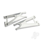 Traxxas Suspension arm lower (left and right front) (6061-T6 aluminium silver-anodised) 3x8mm BCS