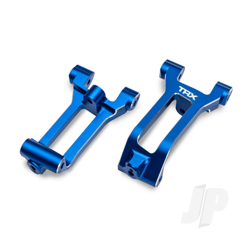Traxxas Caster blocks (c-hubs) 6061-T6 aluminium (blue-anodised) left & right 3x8mm BCS (with threadlock) (6)