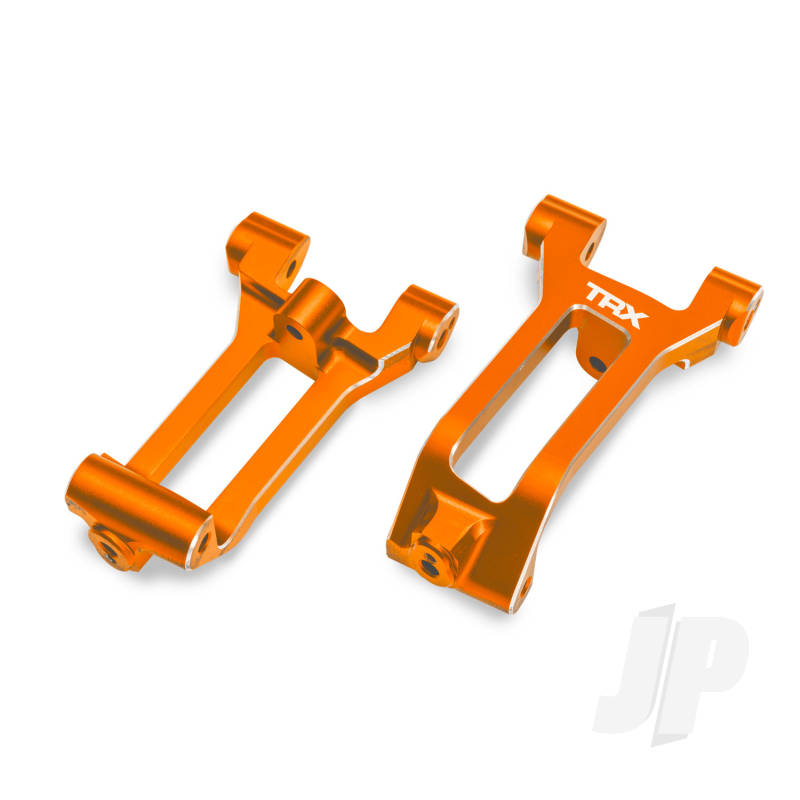 Traxxas Caster blocks (c-hubs) 6061-T6 aluminium (orange-anodised) left & right 3x8mm BCS (with threadlock) (6)