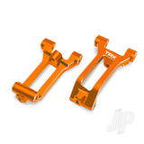 Traxxas Caster blocks (c-hubs) 6061-T6 aluminium (orange-anodised) left & right 3x8mm BCS (with threadlock) (6)