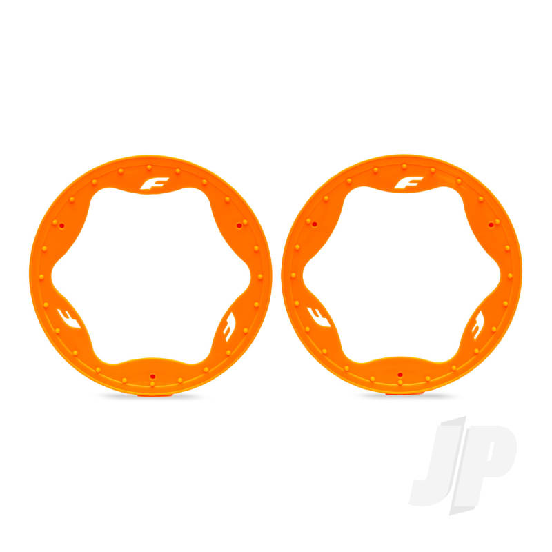 Traxxas Beadlock rings rear orange (4.3) (2)
