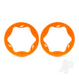 Traxxas Beadlock rings rear orange (4.3) (2)