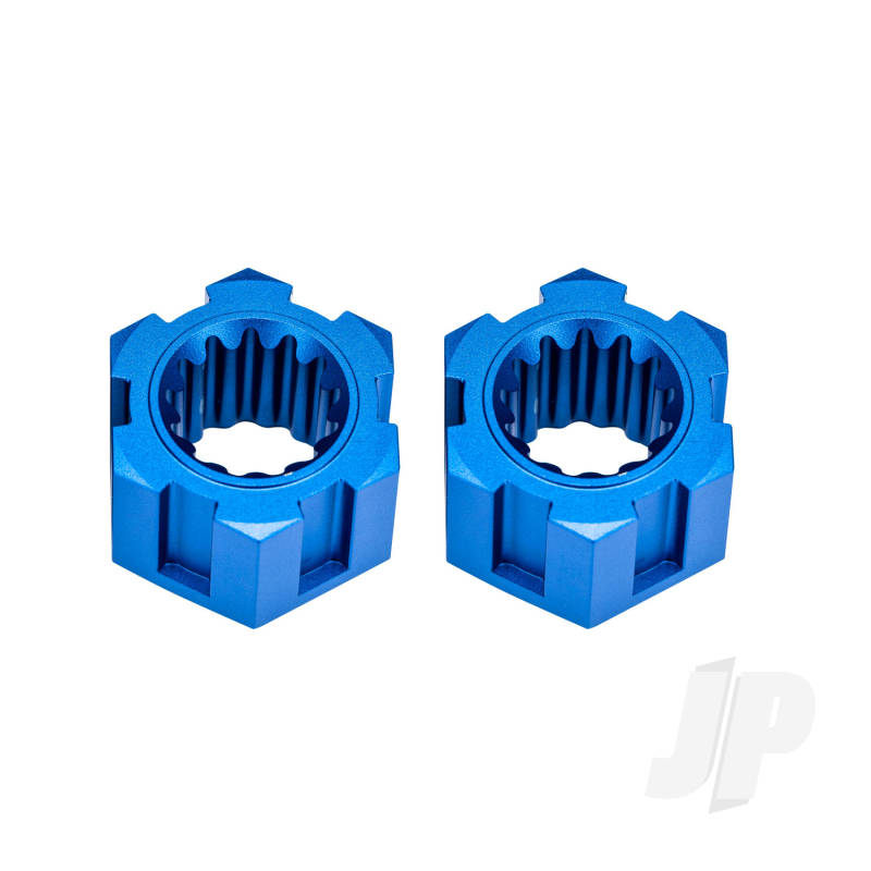 Traxxas Wheel hubs hex front (6061-T6 aluminium blue-anodised) (2)