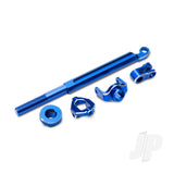 Traxxas Brake linkage front (blue-anodised 6061-T6 aluminium) mounting hardware