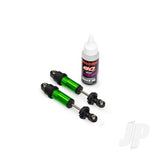 Traxxas Shocks GT-Maxx front aluminium green-anodised (fully assembled w/o springs) (2)