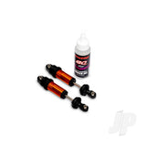 Traxxas Shocks GT-Maxx front aluminium orange-anodised (fully assembled w/o springs) (2)