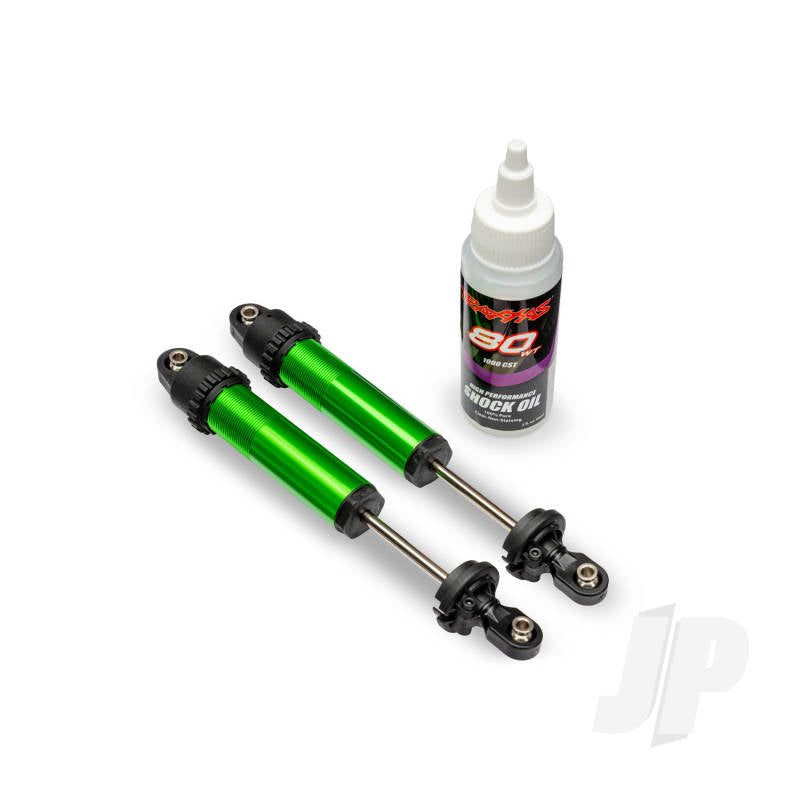 Traxxas Shocks GT-Maxx rear aluminium green-anodised (fully assembled w/o springs) (2)