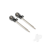 Traxxas Shock shafts GT-Maxx 72mm (assembled with rod ends & hollow balls for 4mm pins) (steel chrome finish)