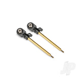 Traxxas Shock shafts GT-Maxx 72mm (assembled with rod ends & hollow balls) (TiN-coated) (2)