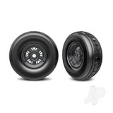 Traxxas Wheels & Tyres assembled glued (Pro Scale Sand Car black chrome wheels dual profile tyres