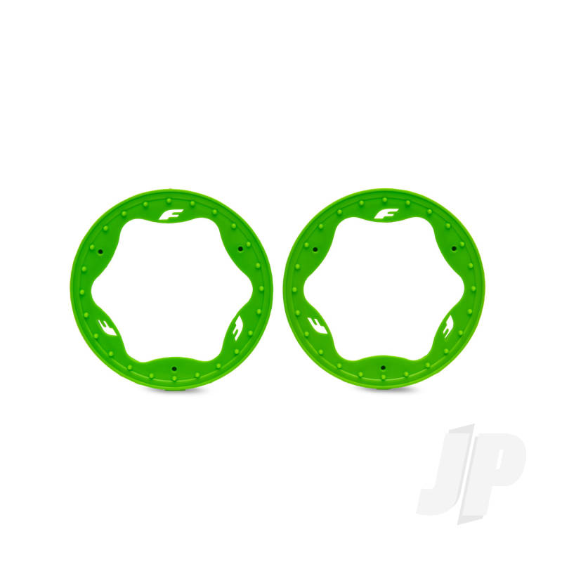 Traxxas Beadlock rings front green (3.5) (2)