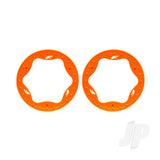 Traxxas Beadlock rings front orange (3.5) (2)