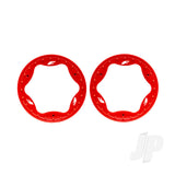 Traxxas Beadlock rings front red (3.5) (2)