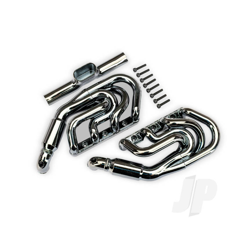 Traxxas Engine exhaust black chrome 2.5x12mm CS (8)