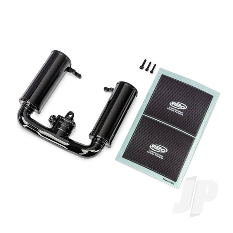 Traxxas Engine intake black/ 3x12mm CS (1)/ 2.5x12mm CS (2)