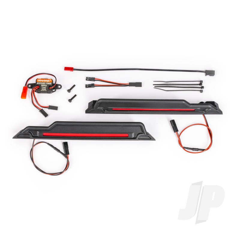 Traxxas LED light kit red complete (underbody) (includes 3-volt accessory power supply power harnesses & mounting hardware)