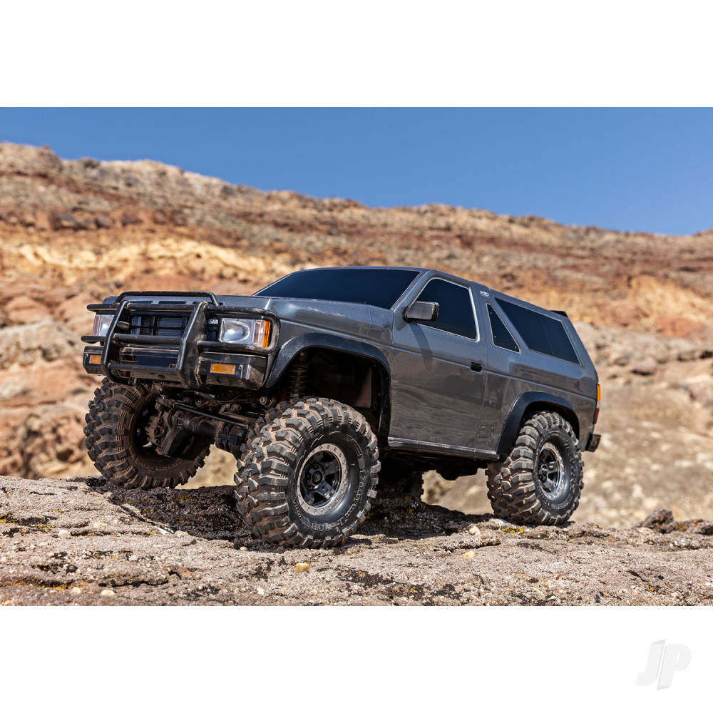 Traxxas TRX-4 1987 Nissan Pathfinder 1:10 4X4 Electric Trail Crawler - Silver (+ TQi 4-ch/XL-5) HV Titan 55/Clipless Body) - PRE ORDER - DUE LATE NOVEMBER