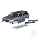 Traxxas Body Nissan Pathfinder (1988) complete silver (painted decals applied)