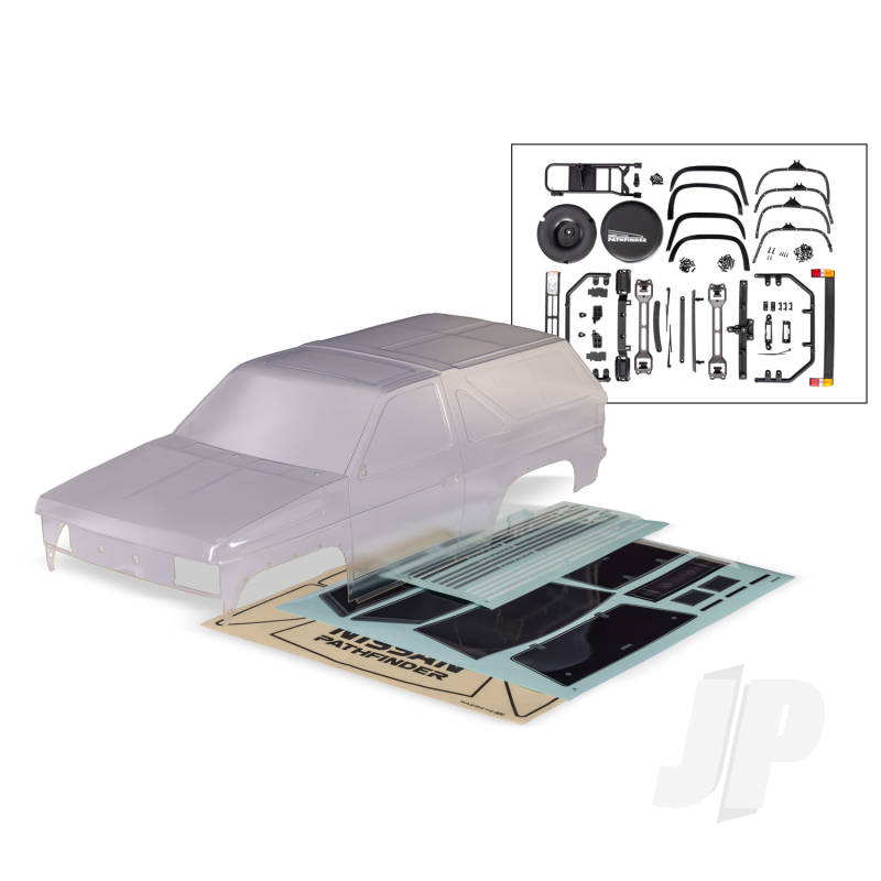 Traxxas Body Nissan Pathfinder (1988) (clear requires painting)/ decals/ window masks