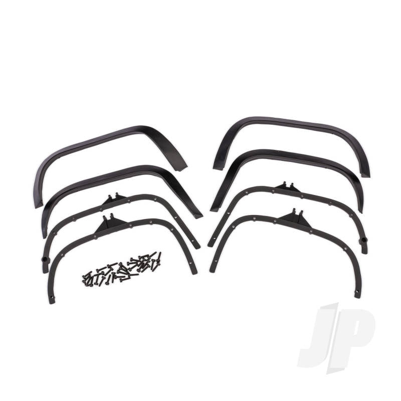Traxxas Replacement fender flares for the 11011-series TRX-4 Nissan Pathfinder body. Includes mounts and 2x8 mm screws (30)