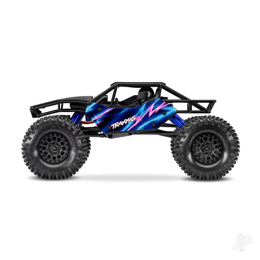 Traxxas TXC-4M Extreme Crawler 1:18 4X4 RTD Crawler - Blue(+TQ Compact/3S BL/3350Kv/ Clipless Tube-Frame Body) - Pre Order - Expected mid December