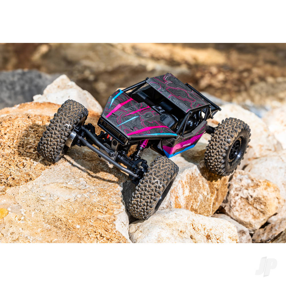 Traxxas TXC-4M Extreme Crawler 1:18 4X4 RTD Crawler - Pink (+TQ Compact/3S BL/3350Kv/ Clipless Tube-Frame Body) - Pre Order - Expected mid December