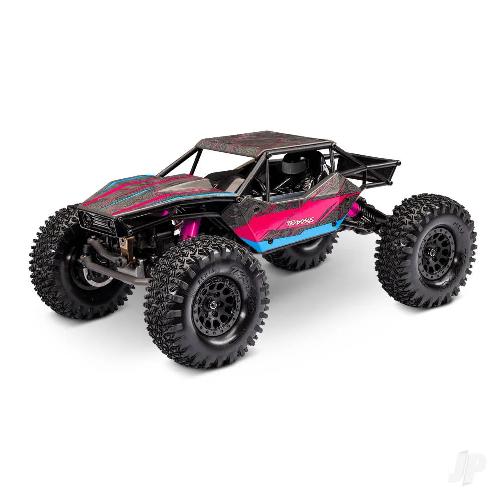 Traxxas TXC-4M Extreme Crawler 1:18 4X4 RTD Crawler - Pink (+TQ Compact/3S BL/3350Kv/ Clipless Tube-Frame Body) - Pre Order - Expected mid December