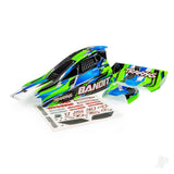 Traxxas Body Bandit (also fits Bandit VXL) Green/ wing (painted decals applied)