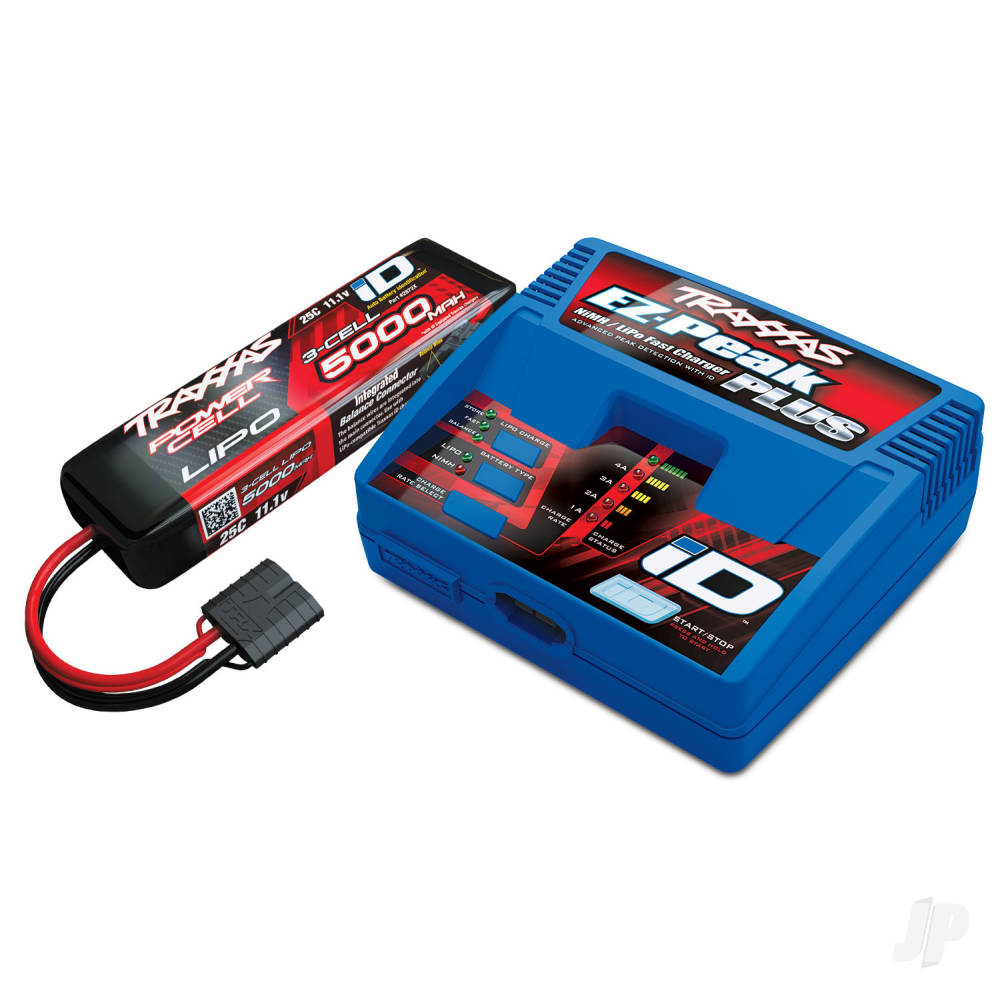 iD Completer Pack with 1x EZ-Peak 4A Charger & 1x LiPo 3S 11.1V 5000mAh Battery