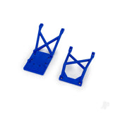 Traxxas Skid plates Front & Rear (Blue)