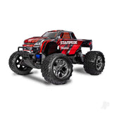 Stampede HD 1:10 Electric 2WD RTR Monster Truck Red (+ TQ 2-ch XL-5 Titan 550 7-Cell NiMH 4A USB-C charger)