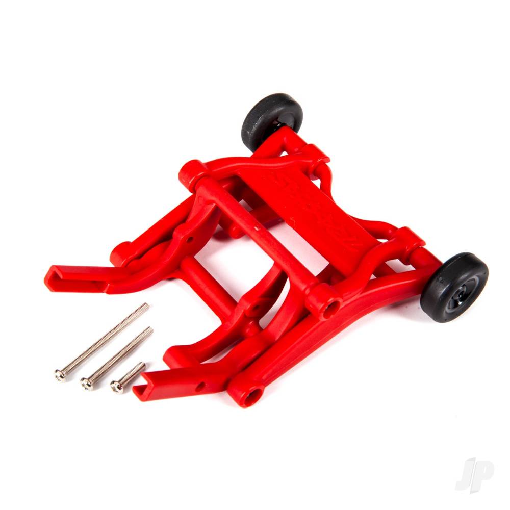 Wheelie bar assembled (red) (fits Slash Stampede Rustler Bandit series)