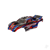 Body Rustler (also fits Rustler VXL) red (painted decals applied) (assembled with front & rear body mounts for clipless mounting)