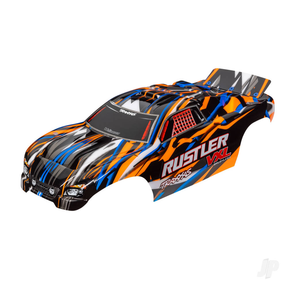 Body Rustler VXL orange (painted decals applied)